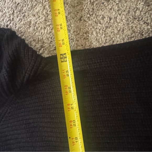 Elegant Black Turtleneck Sweater Dress - Picture 6 of 6